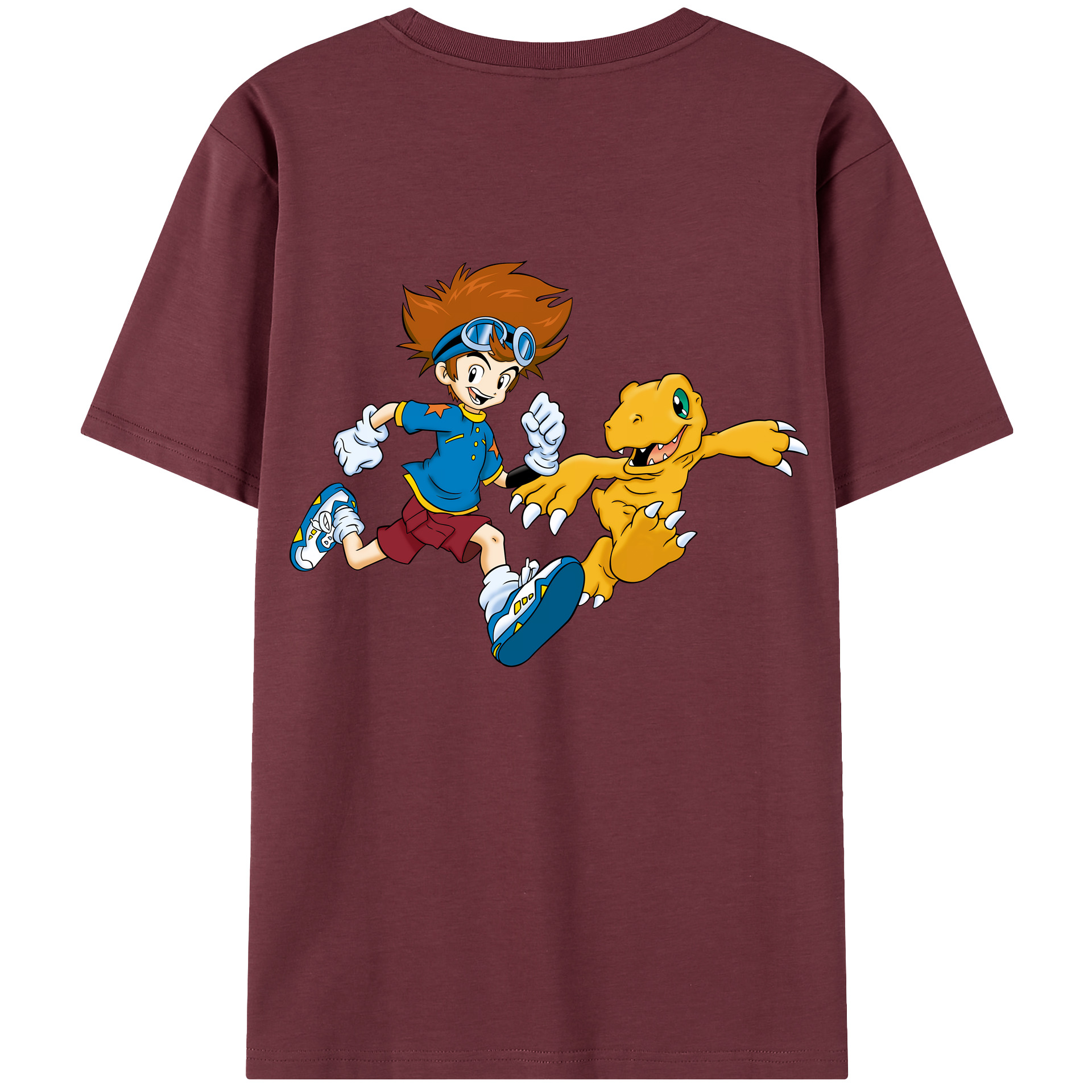 （画像用） Digimon デジタルモンスター/デジモン 綿100％半袖Tシャツ（背面プリント）